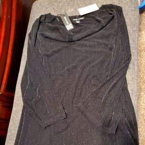 Black shimmer blouse